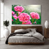 Pink Peony Flowers Canvas Print SKU 10344