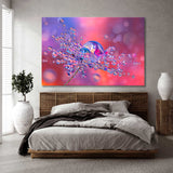 Water Droplets on a Flower Canvas Print SKU 10186