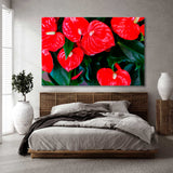 Red Flowers Canvas Print SKU 10150