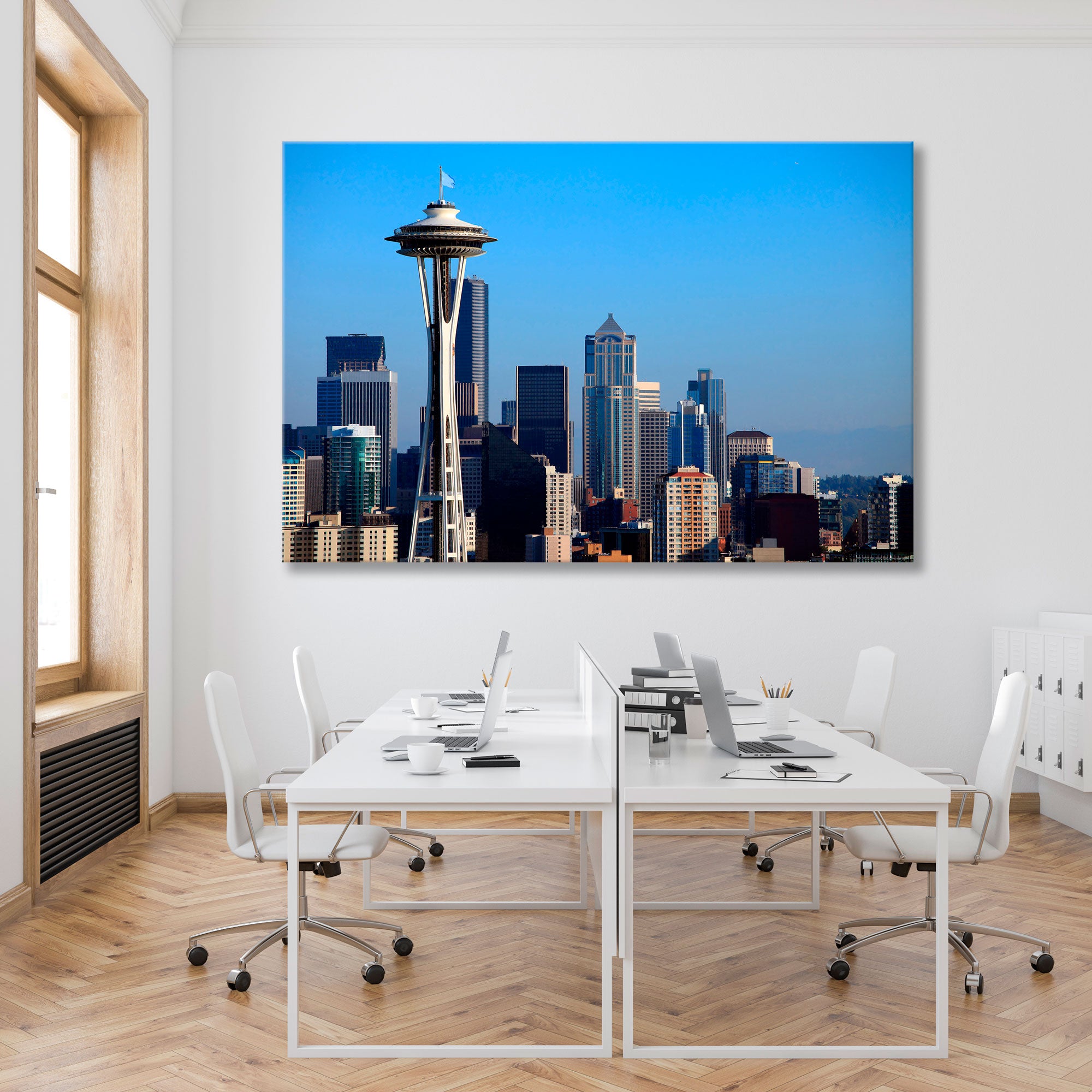 Seattle Сity Skyline Canvas Print SKU 10363