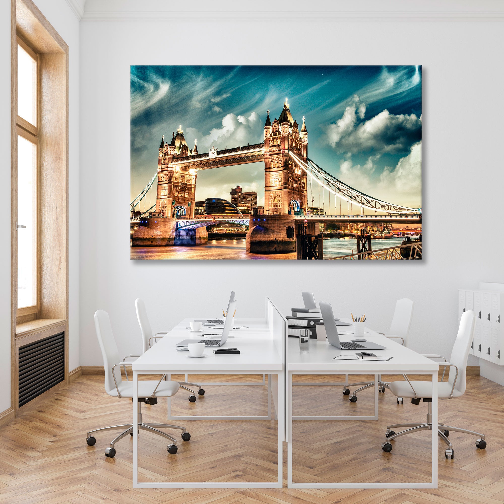 Tower Bridge on a Beautiful Evening Canvas Print SKU 10263