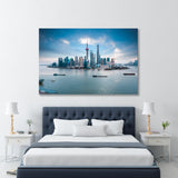 Shanghai and Huangpu River Canvas Print SKU 10456