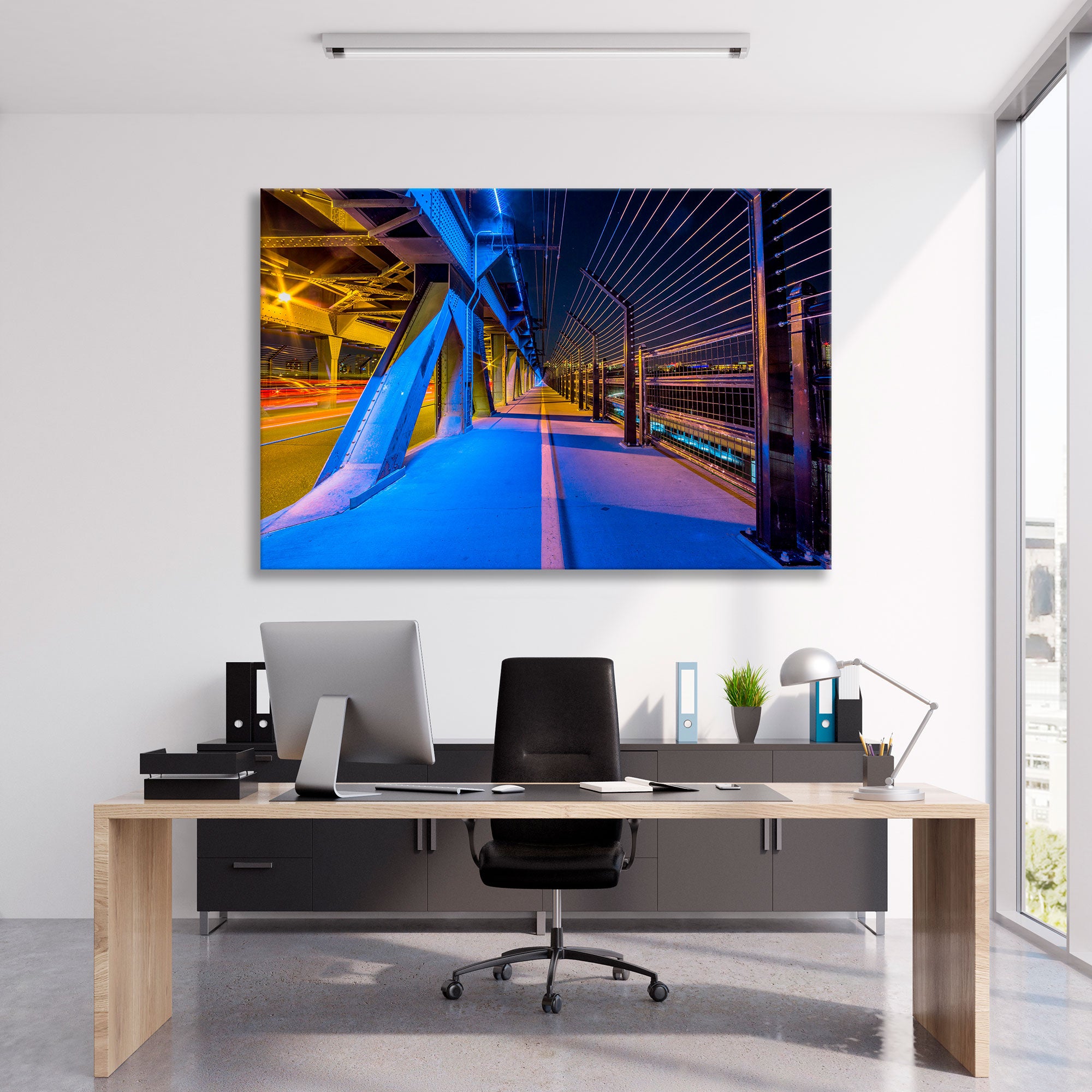 Alberta Edmonton Bridge Canvas Print SKU 10475