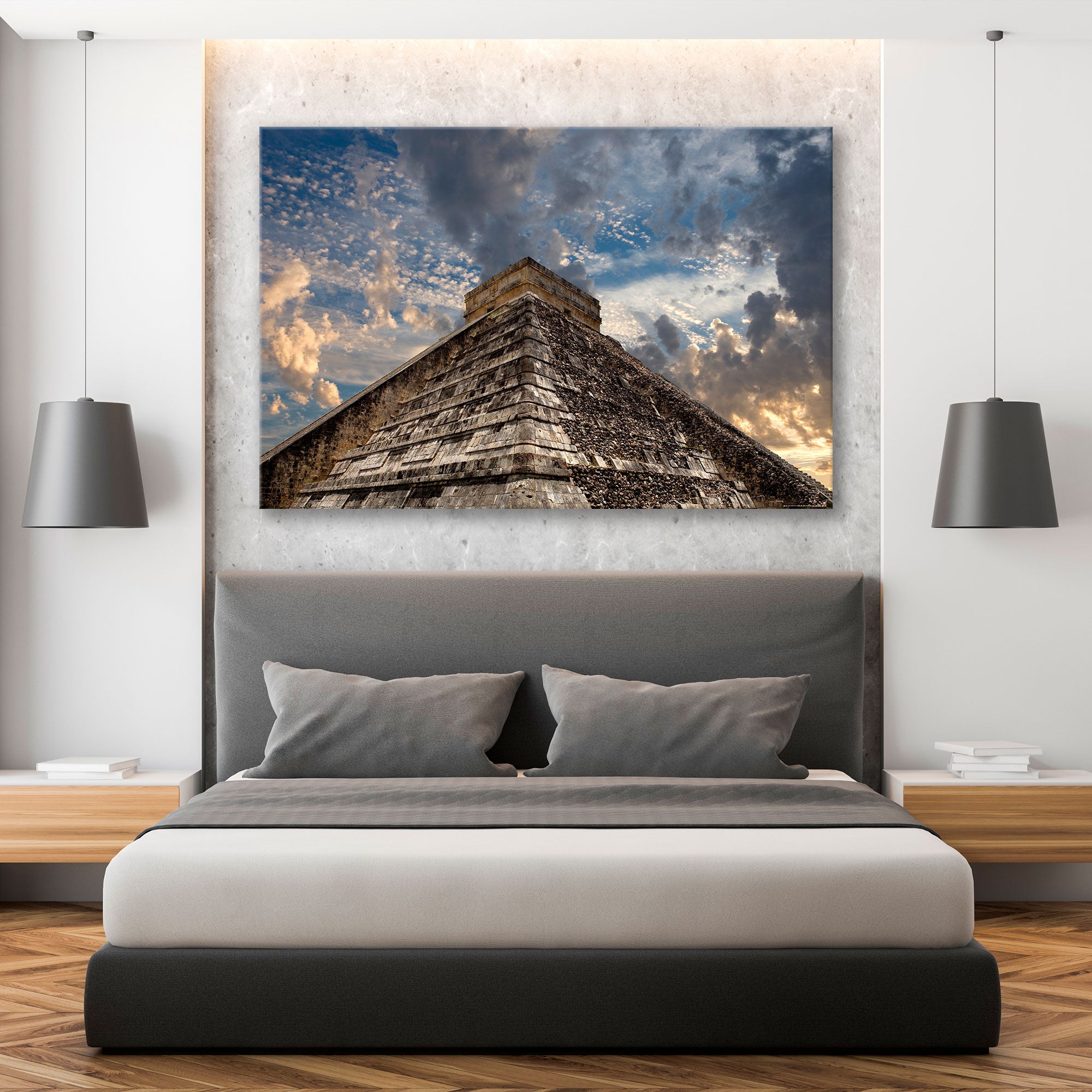 Ancient Mayan Pyramid Mexico Canvas Print SKU 10379