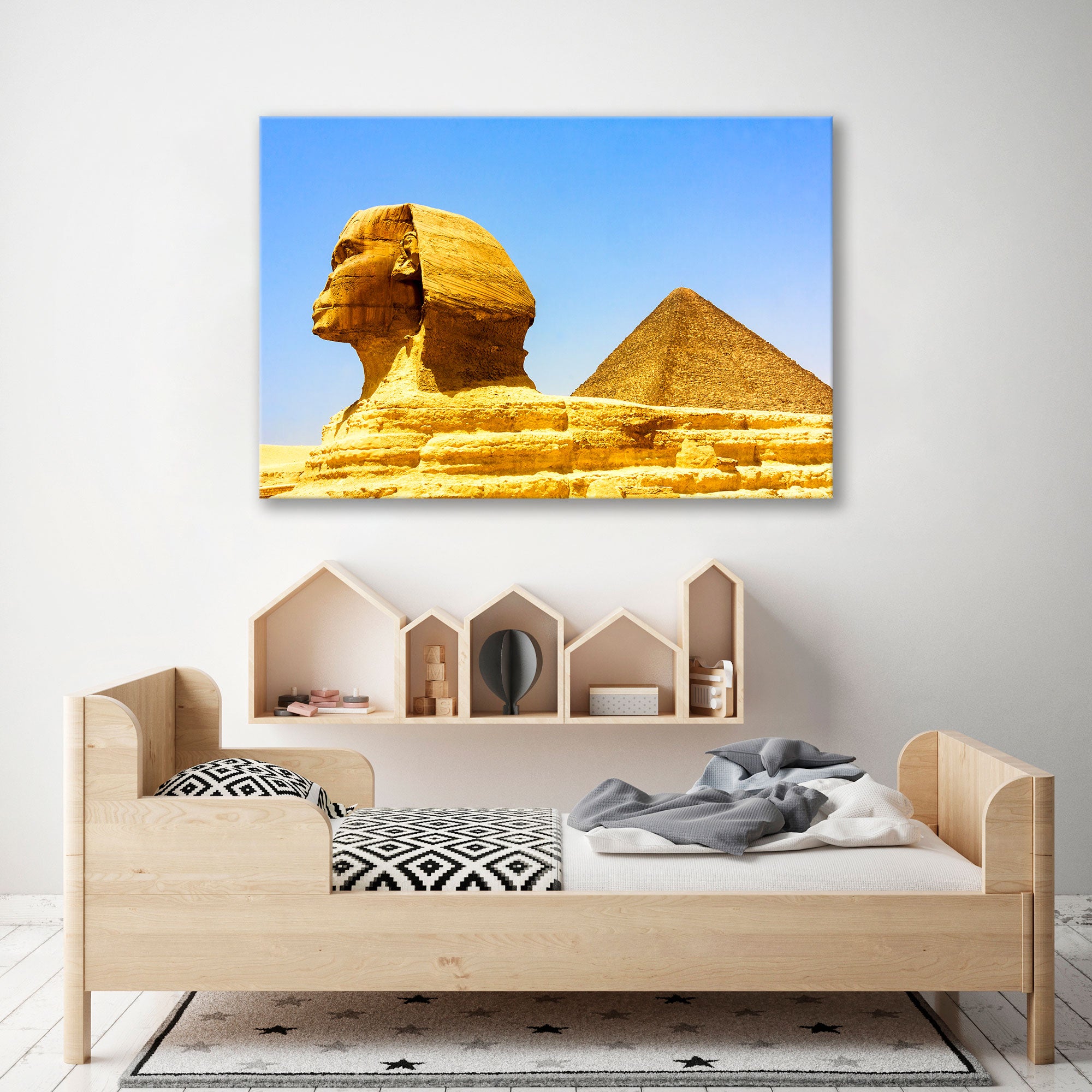 Egyptian Pyramids at Giza Canvas Print SKU 10446