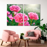 Pink Peony Flowers Canvas Print SKU 10344