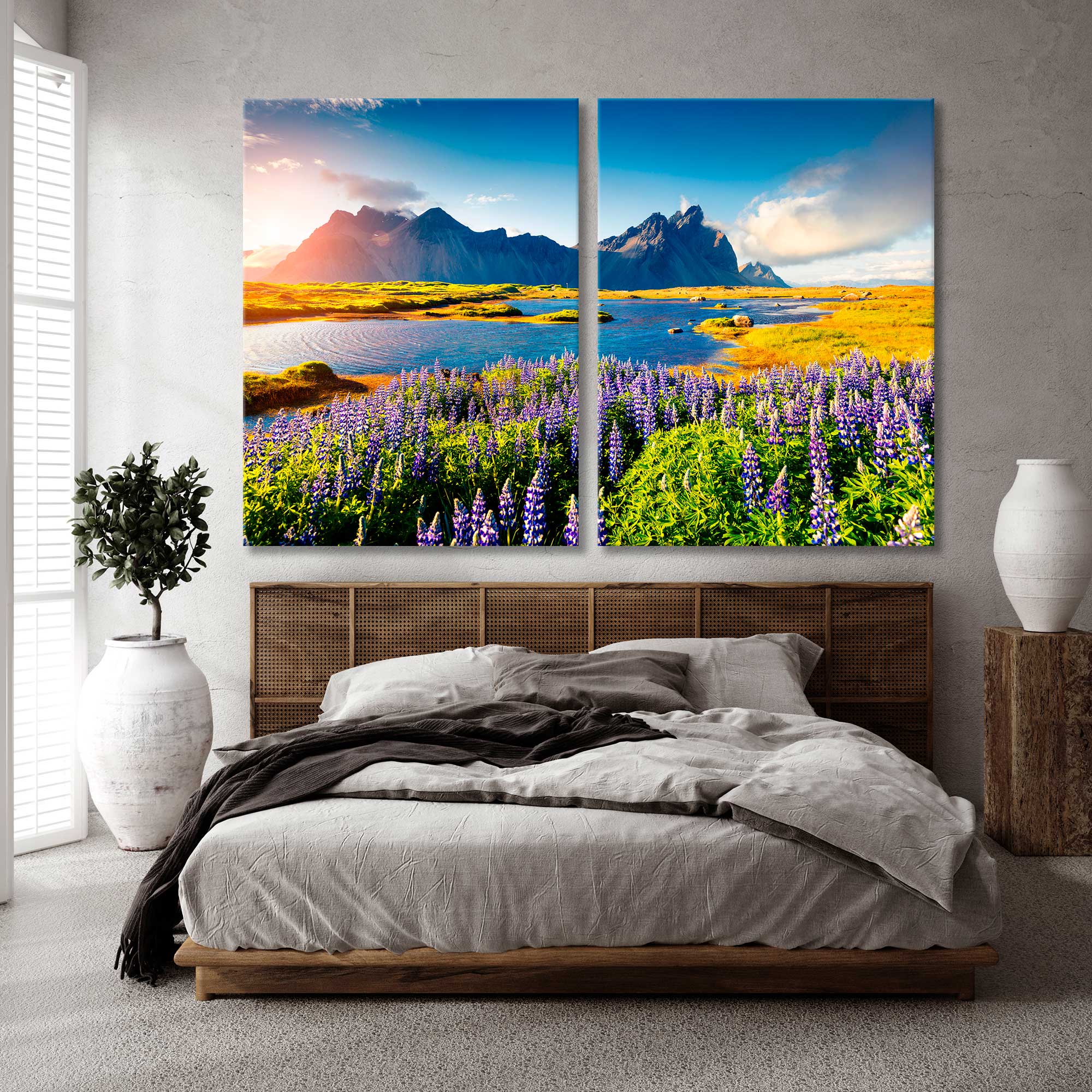Blooming Lupine Flowers Canvas Print SKU 10114