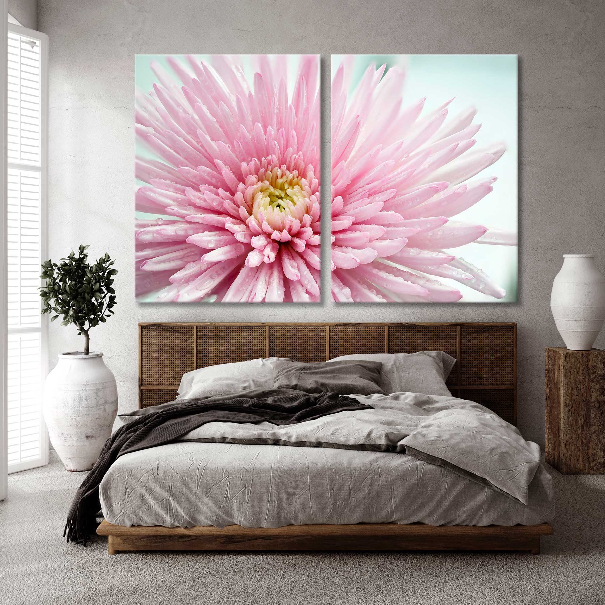Pink Chrysanthemum Canvas Print SKU 10134
