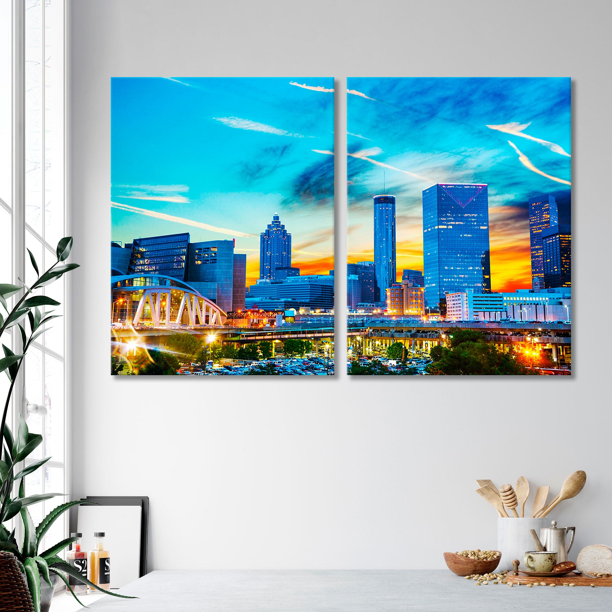 Atlanta аt Night Canvas Print SKU 10406