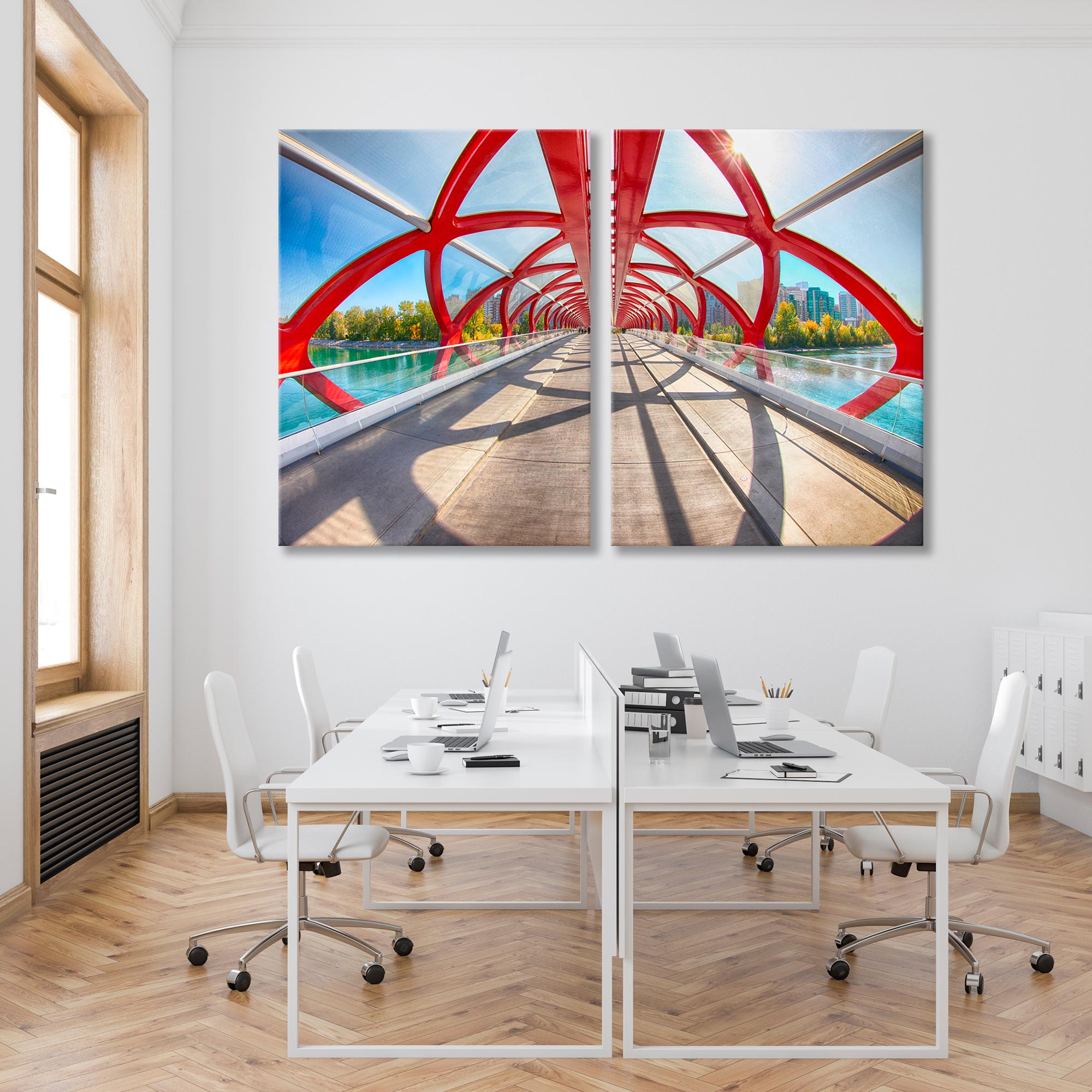 Calgary Albert Bridge of Peace Canvas Print SKU 10485