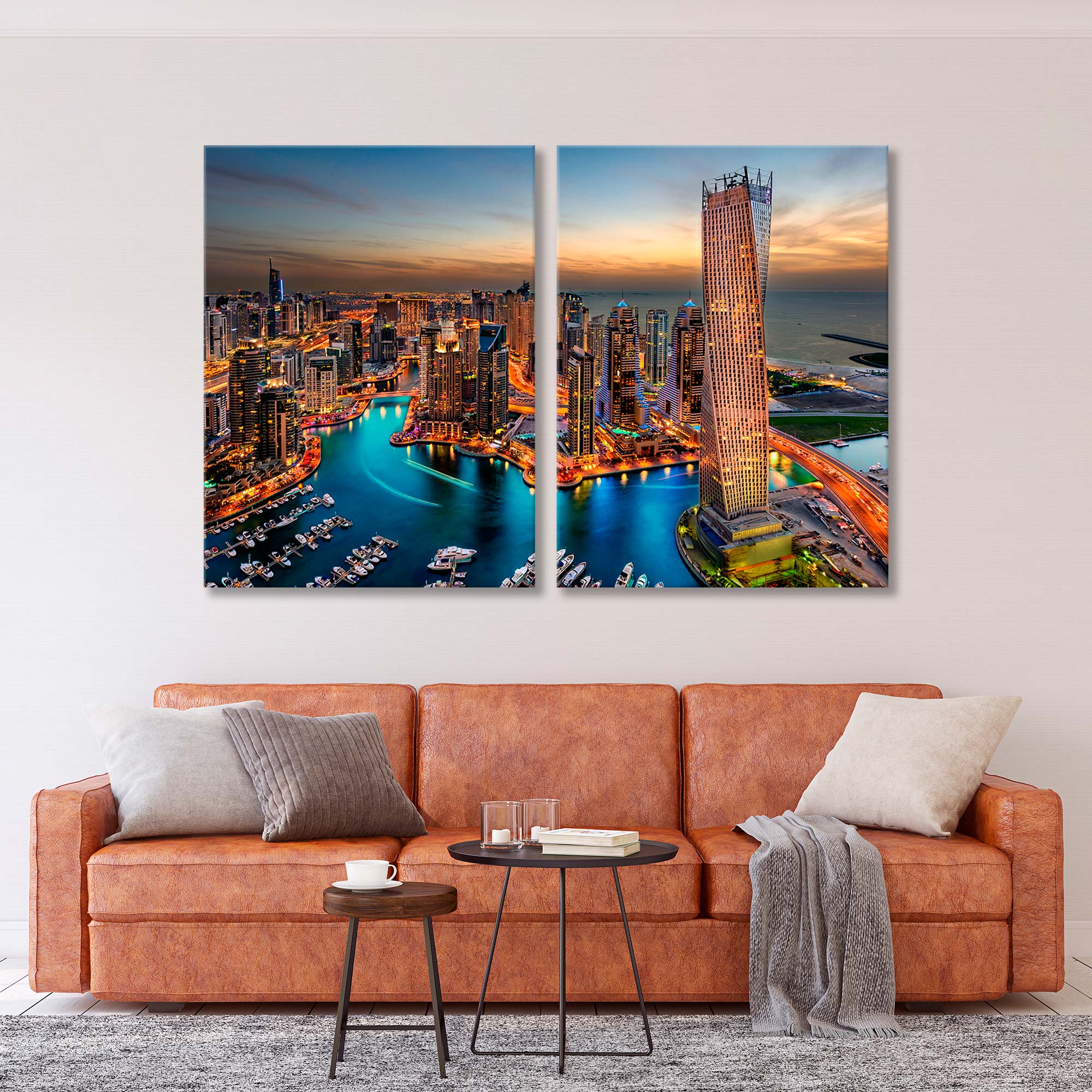 Cityscape Top View Canvas Print SKU 10395