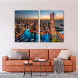 Cityscape Top View Canvas Print SKU 10395