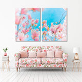 Pink Magnolia Flowers Canvas Print SKU 10266