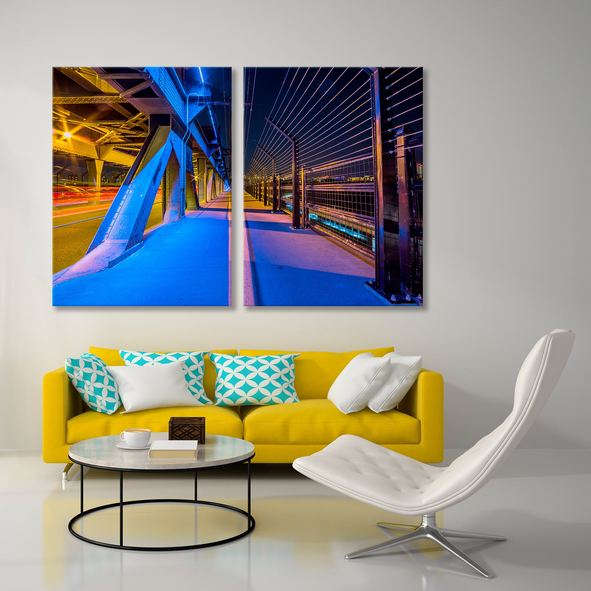 Alberta Edmonton Bridge Canvas Print SKU 10475