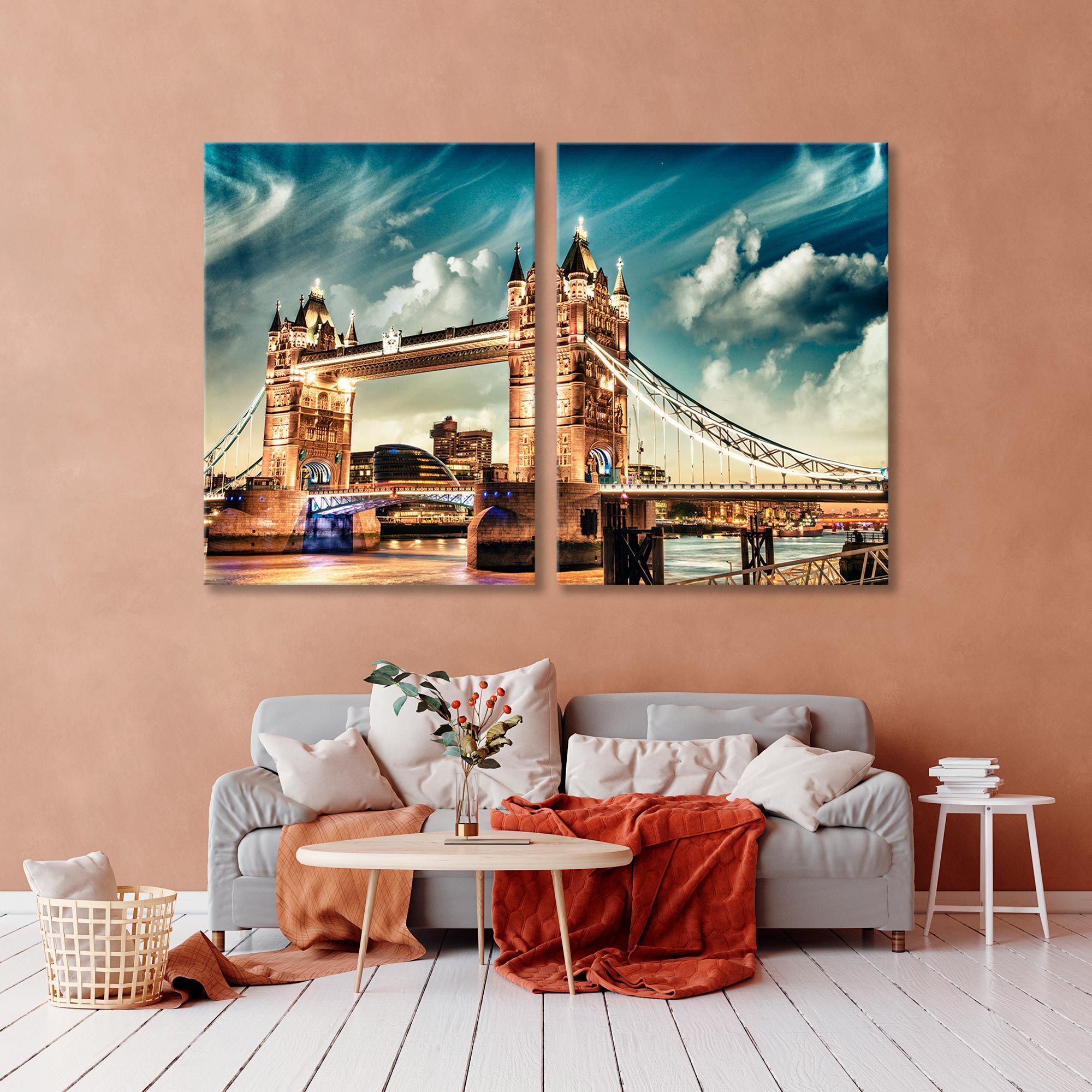 Tower Bridge on a Beautiful Evening Canvas Print SKU 10263