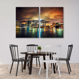 Manhattan at Sunset Canvas Print SKU 10433