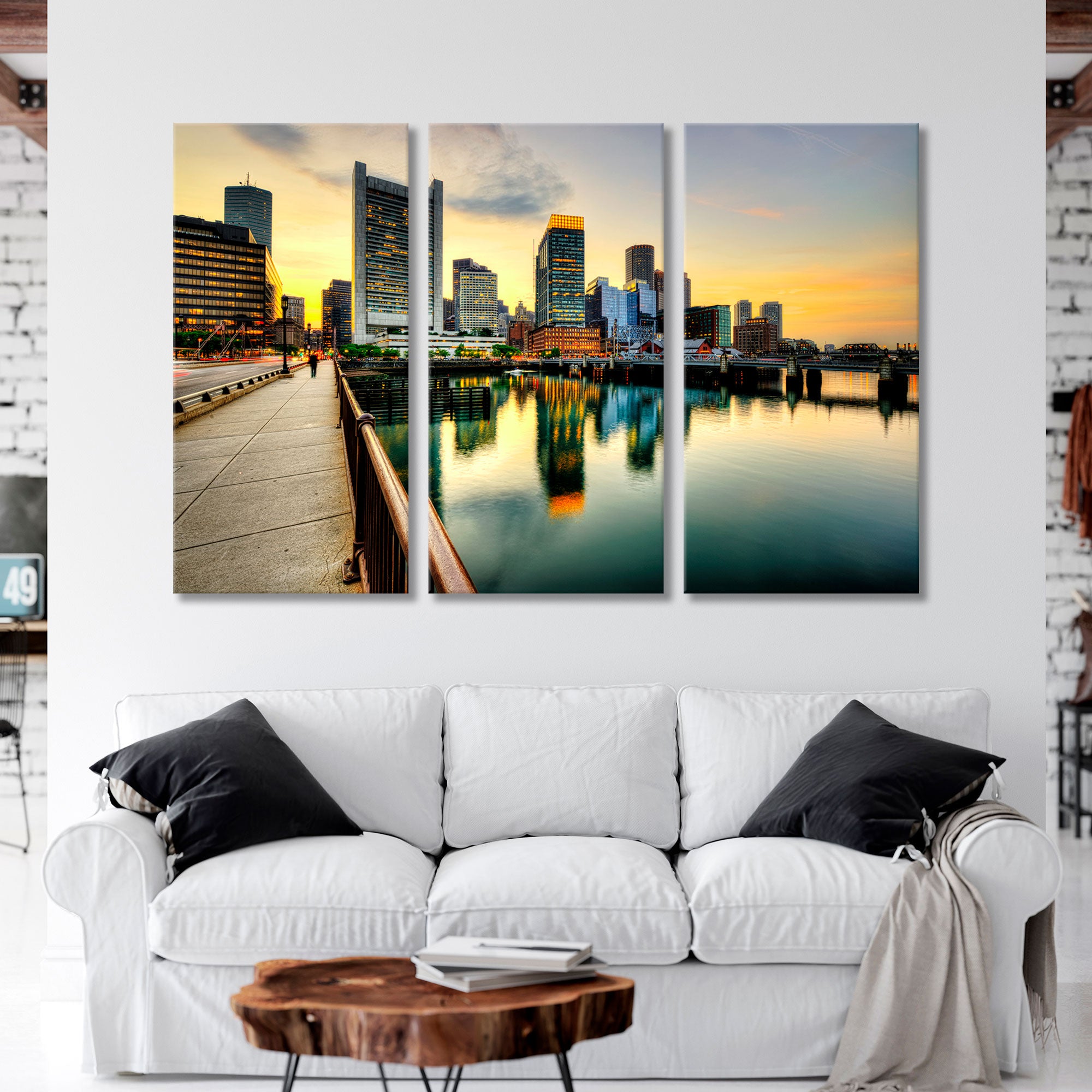Boston Financial District Canvas Print SKU 10476