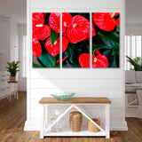 Red Flowers Canvas Print SKU 10150