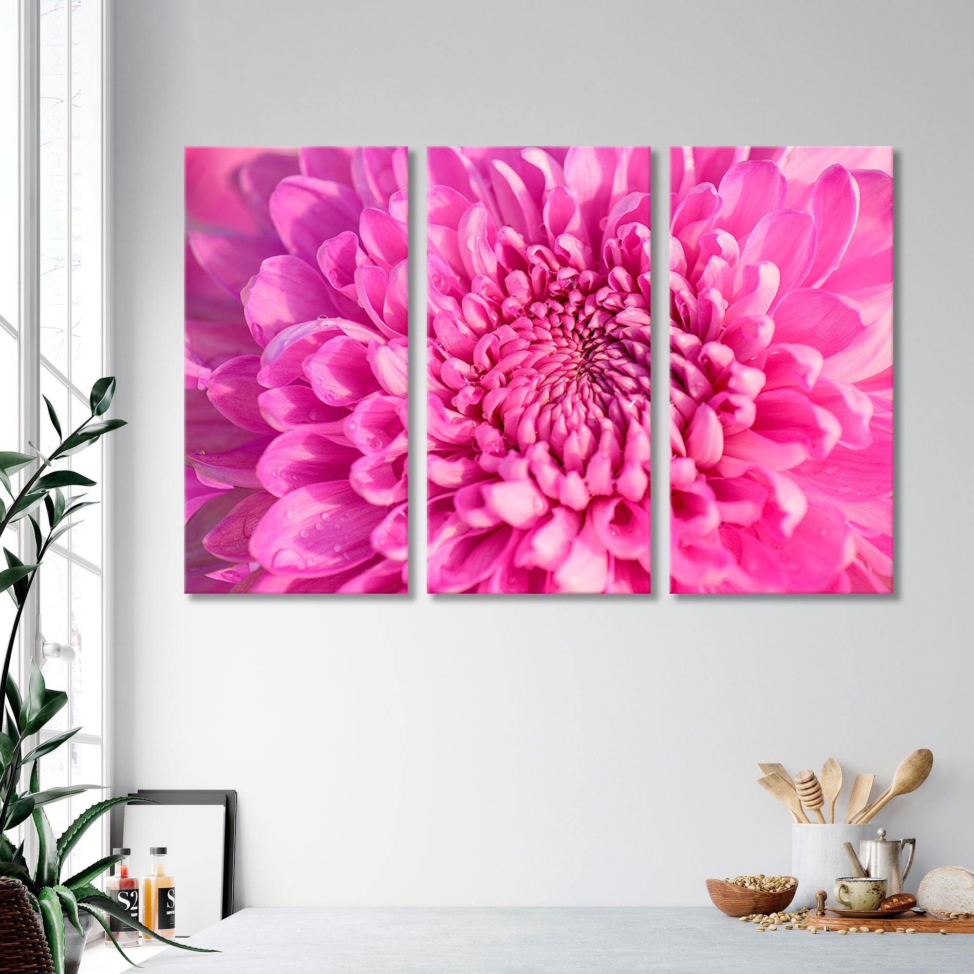 Pink Chrysanthemum Canvas Print SKU 10144