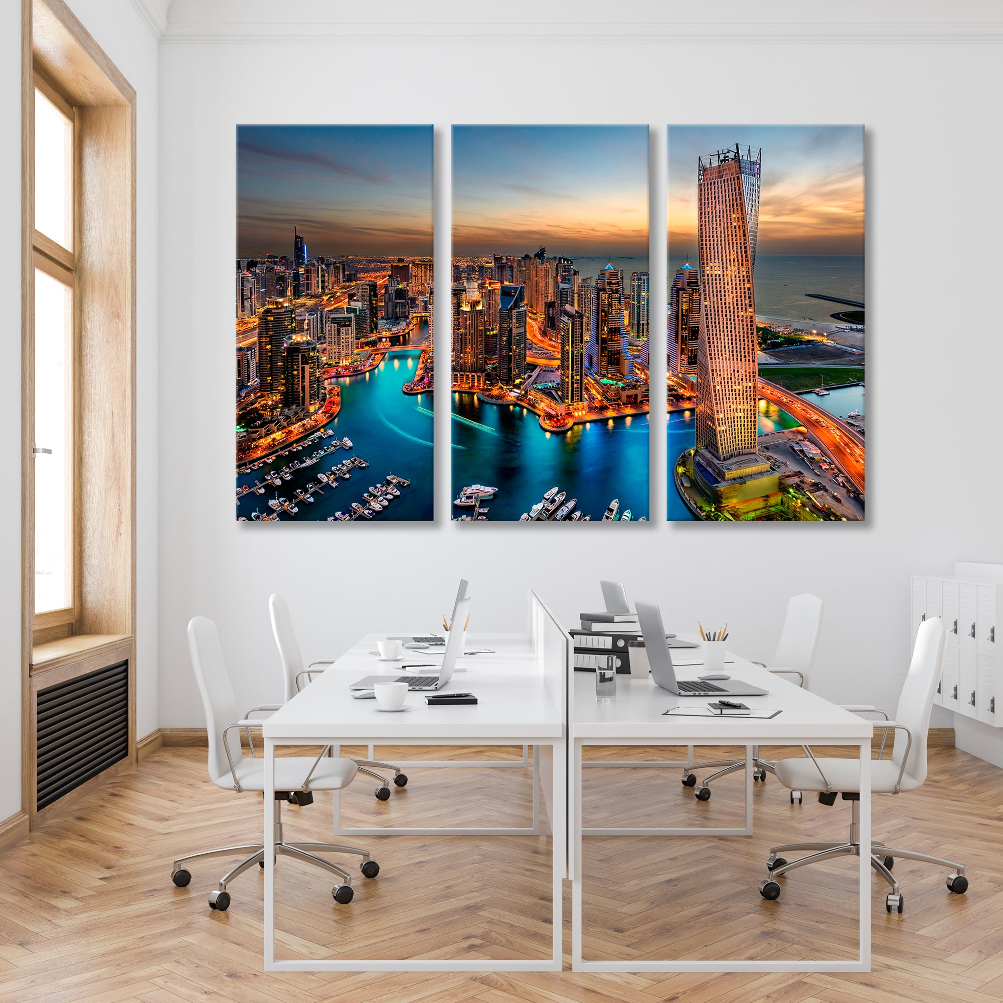 Cityscape Top View Canvas Print SKU 10395