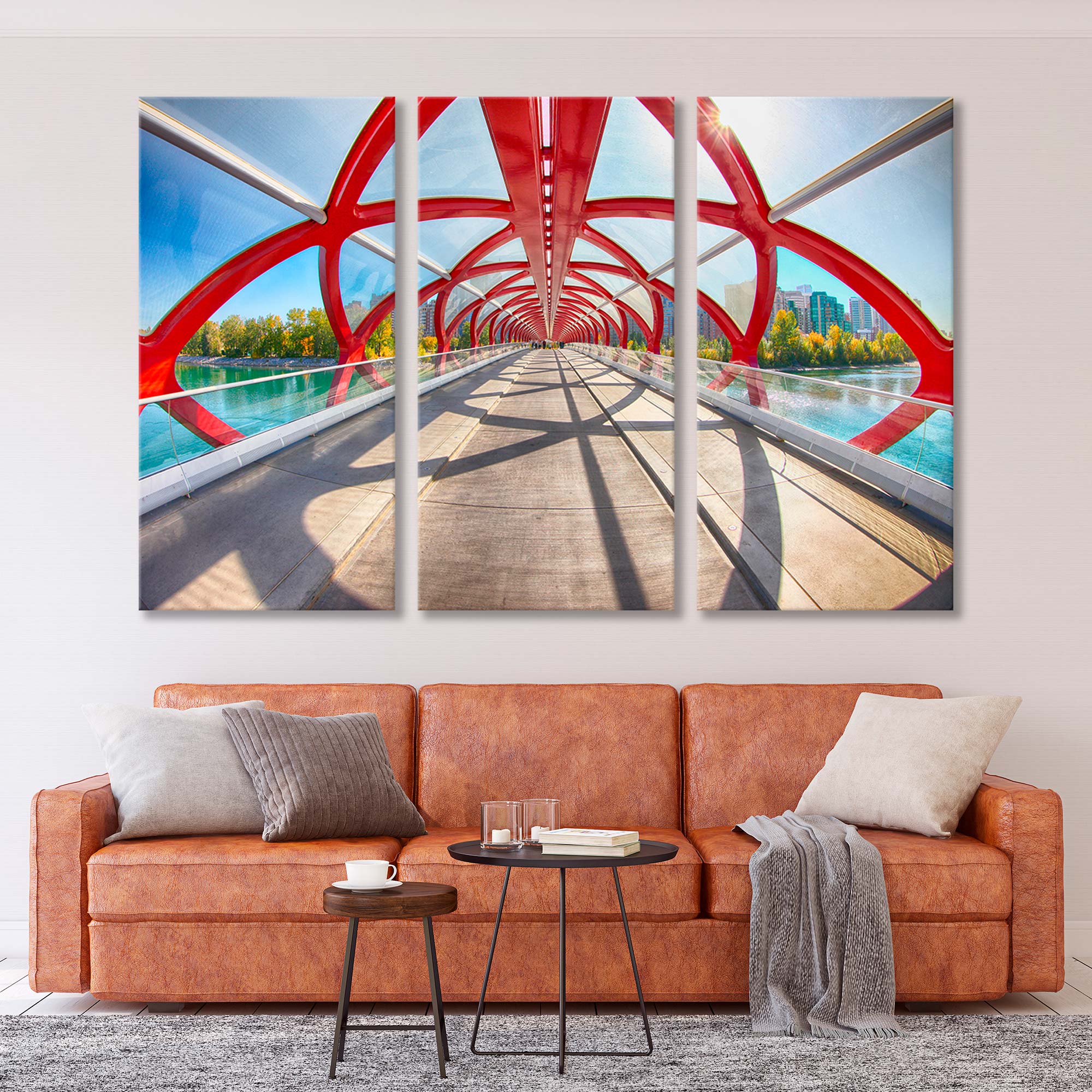 Calgary Albert Bridge of Peace Canvas Print SKU 10485