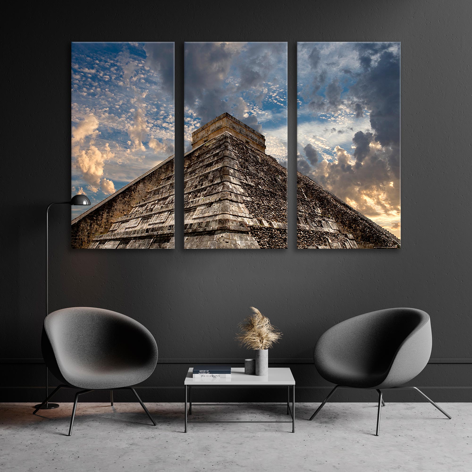Ancient Mayan Pyramid Mexico Canvas Print SKU 10379