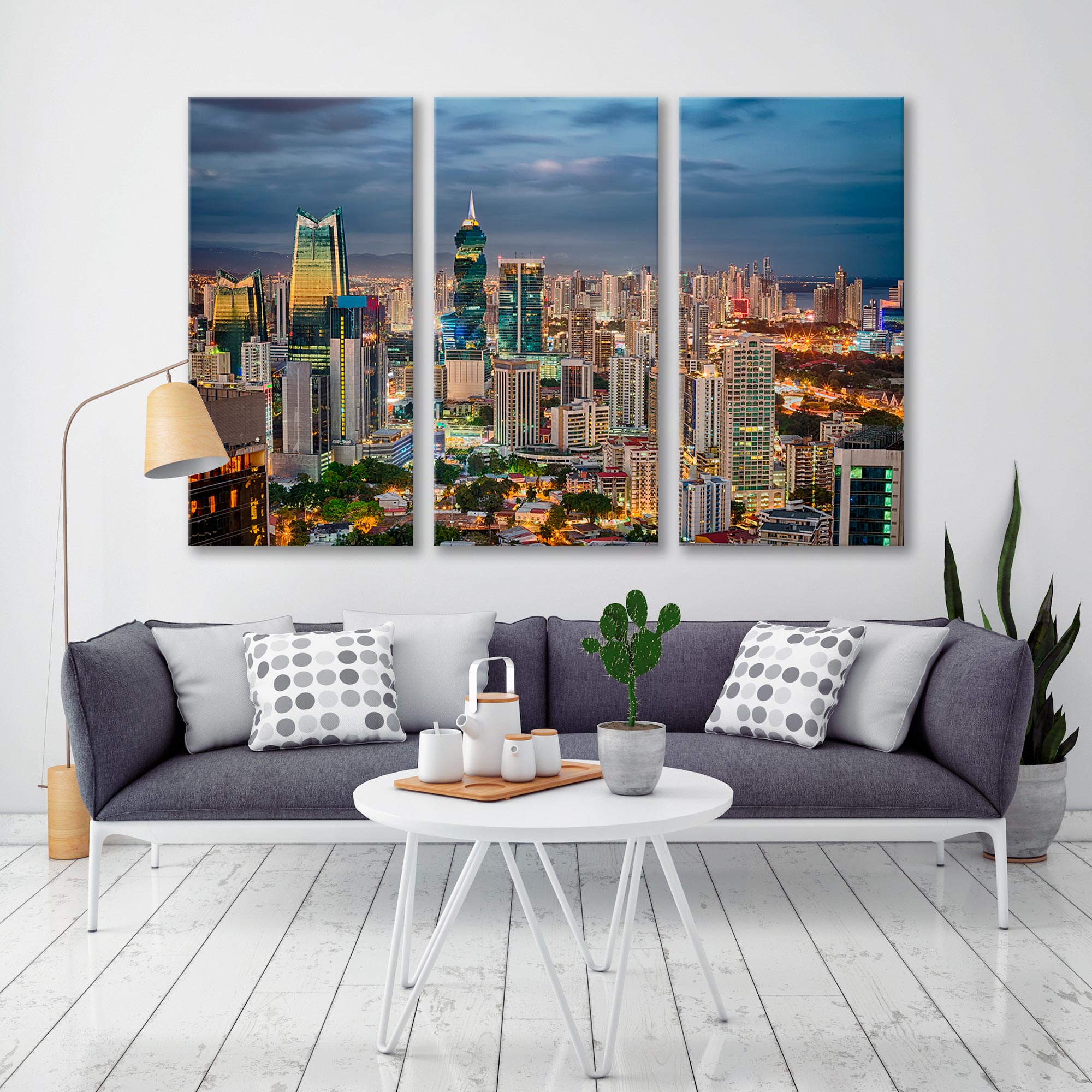 Panama City Financial Center Canvas Print SKU 10501