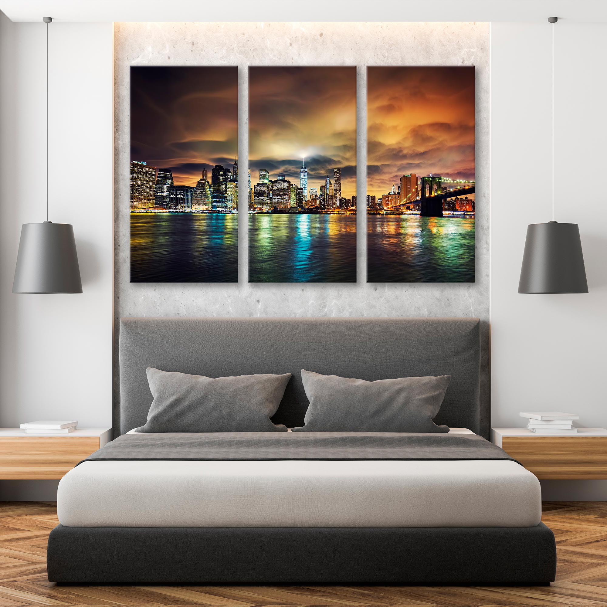 Manhattan at Sunset Canvas Print SKU 10433