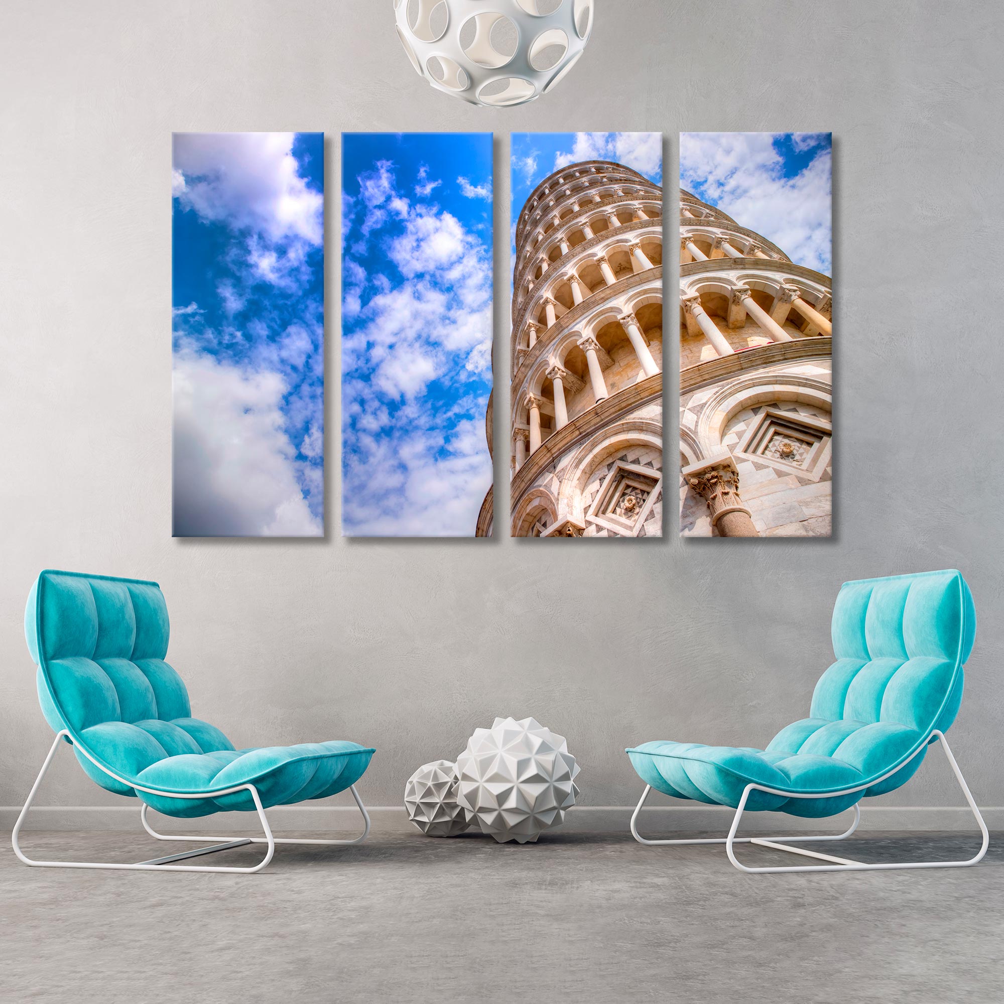 Leaning Tower of Pisa Canvas Print SKU 10119