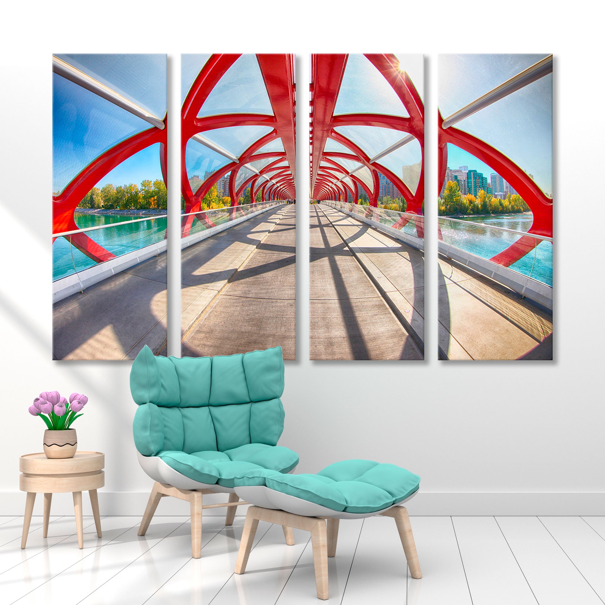 Calgary Albert Bridge of Peace Canvas Print SKU 10485