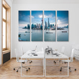 Shanghai and Huangpu River Canvas Print SKU 10456