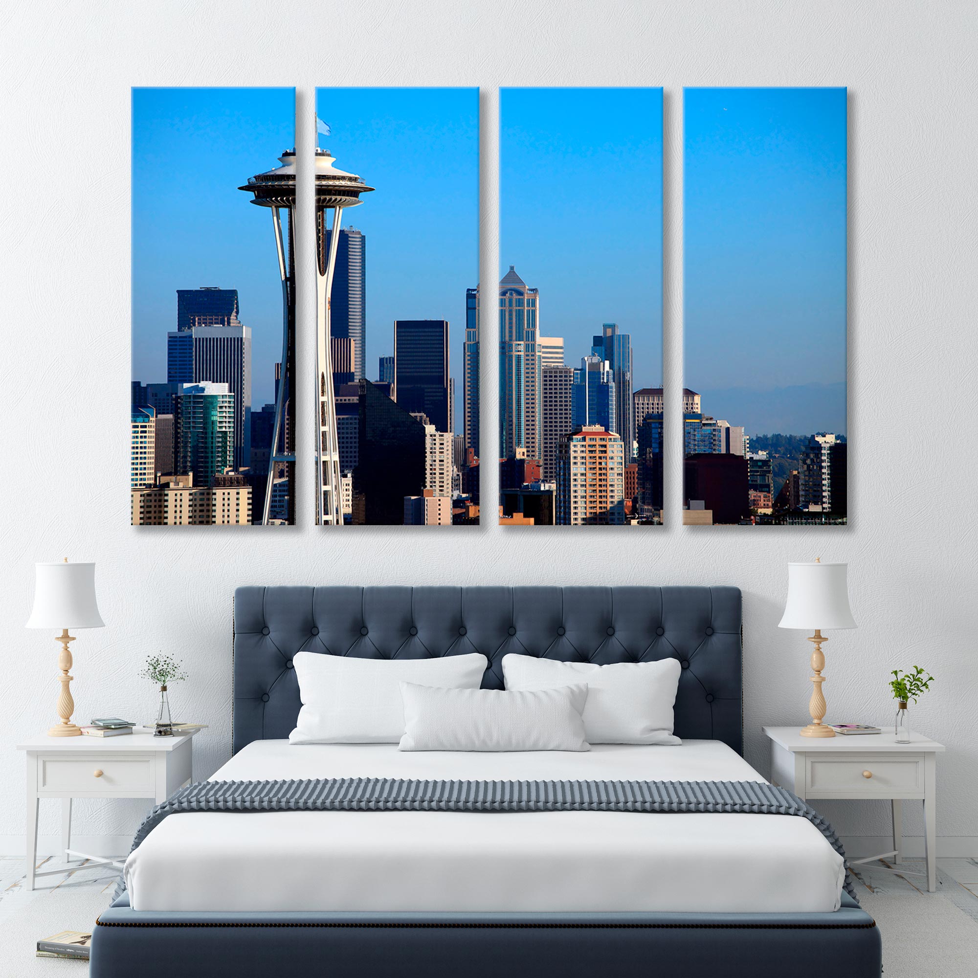 Seattle Сity Skyline Canvas Print SKU 10363
