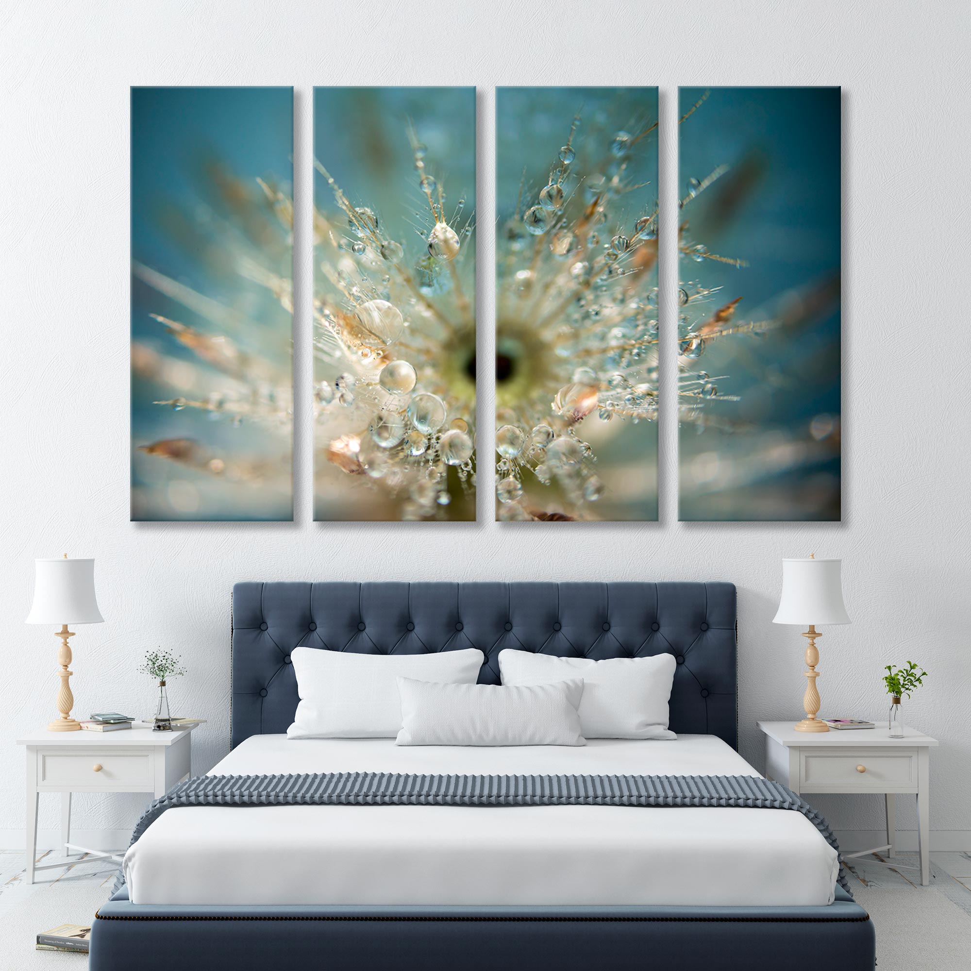 Dew on a Flower Canvas Print SKU 10185