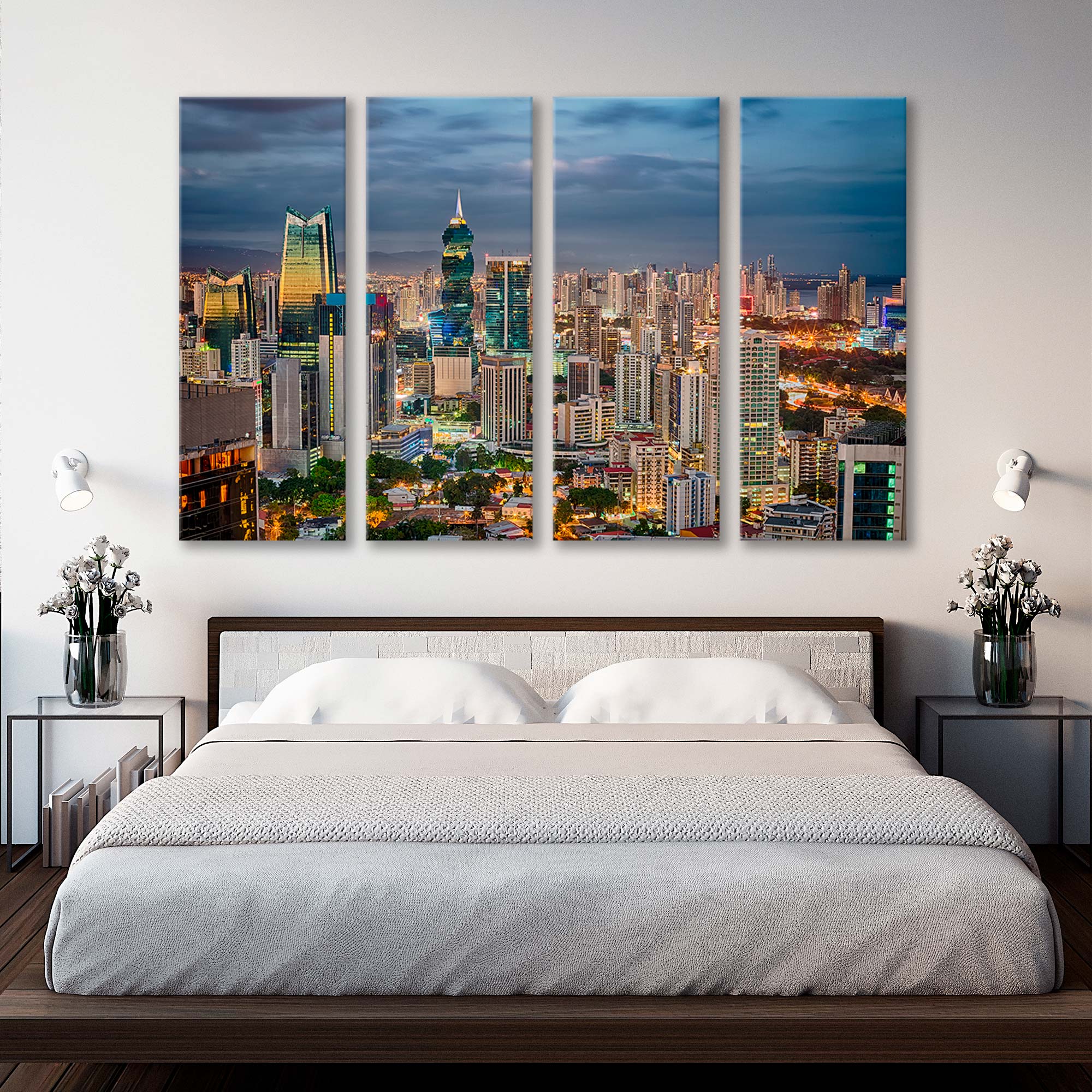 Panama City Financial Center Canvas Print SKU 10501