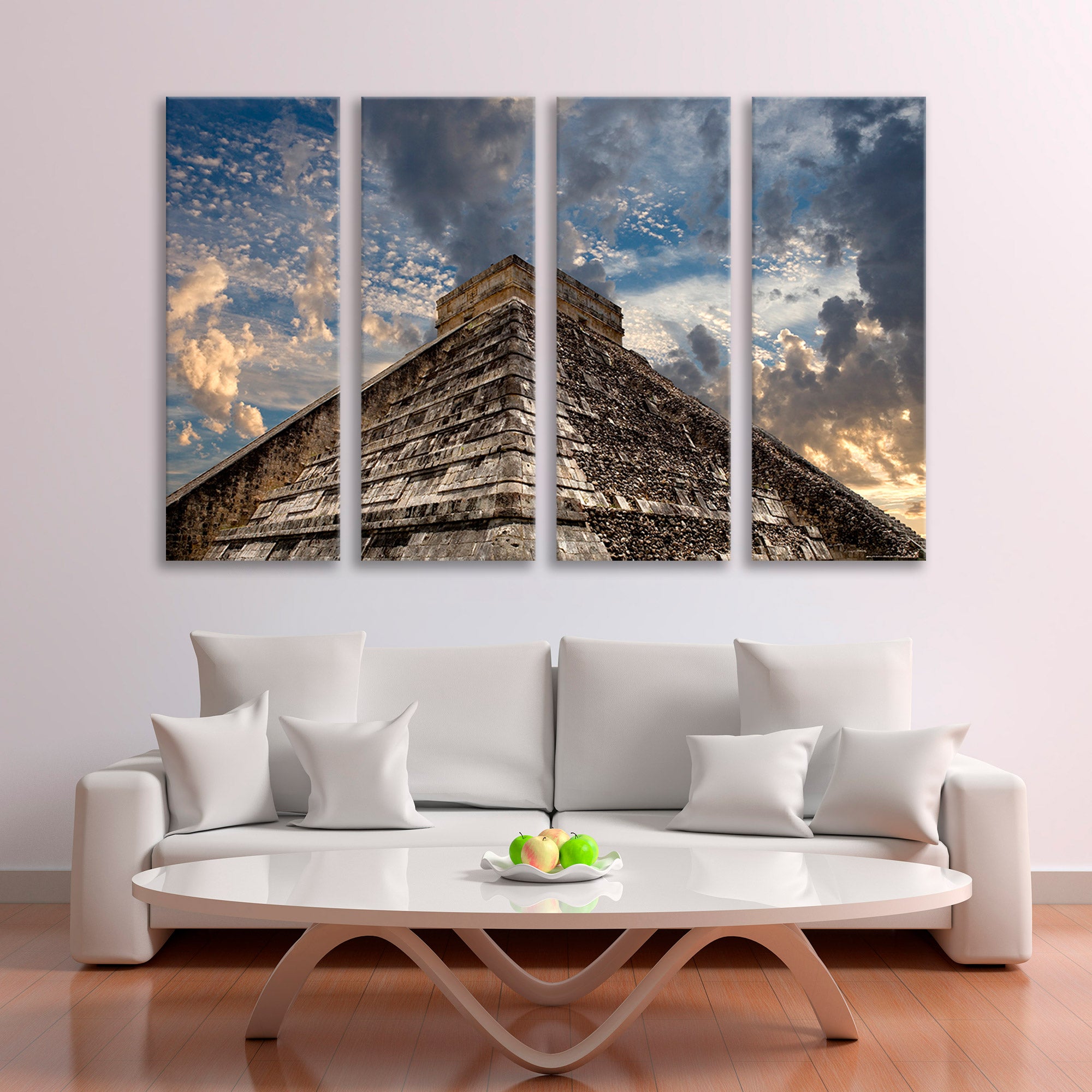 Ancient Mayan Pyramid Mexico Canvas Print SKU 10379