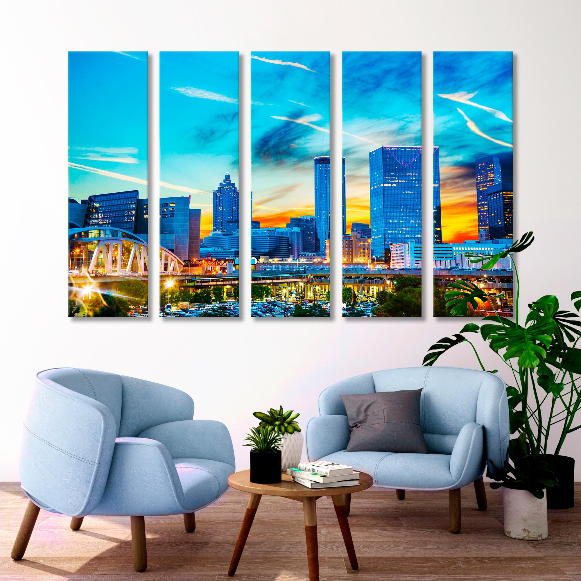 Atlanta аt Night Canvas Print SKU 10406