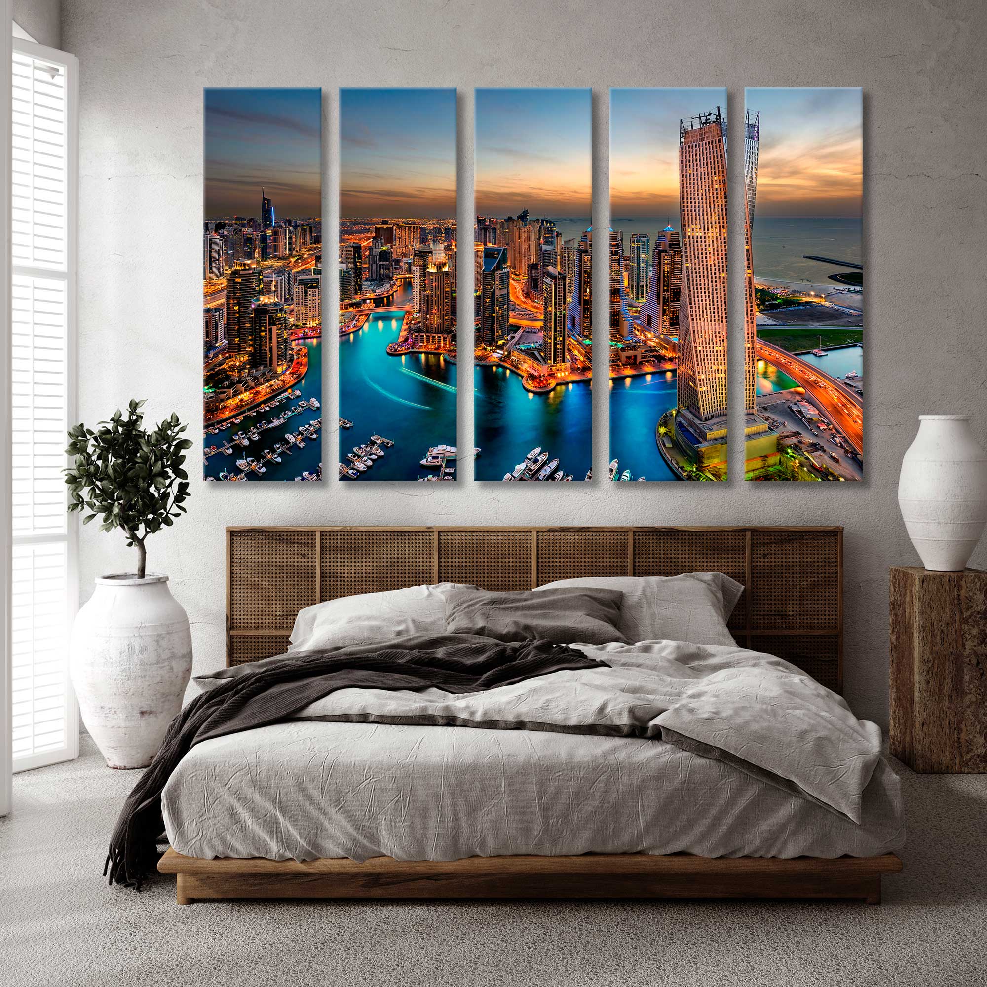 Cityscape Top View Canvas Print SKU 10395