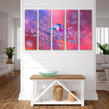 Water Droplets on a Flower Canvas Print SKU 10186