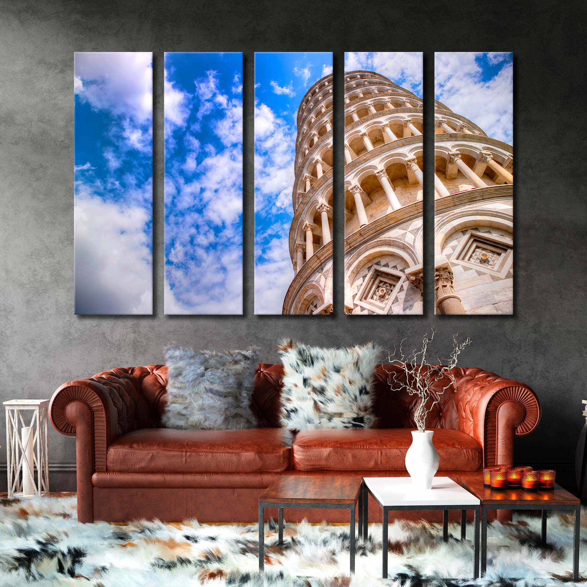 Leaning Tower of Pisa Canvas Print SKU 10119