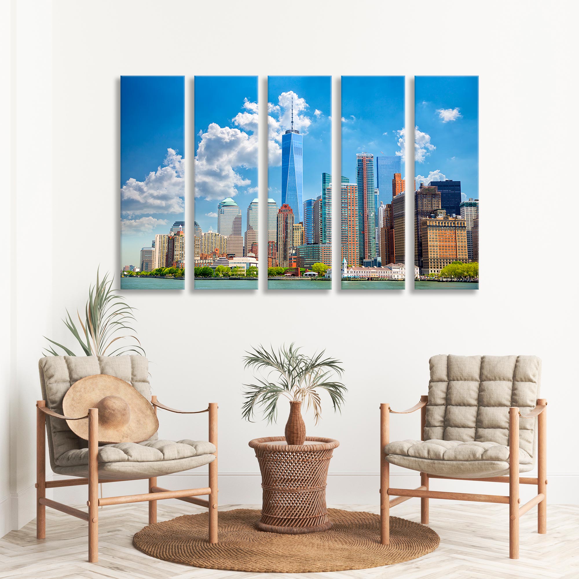 Skyscrapers of Lower Manhattan Canvas Print SKU 10465