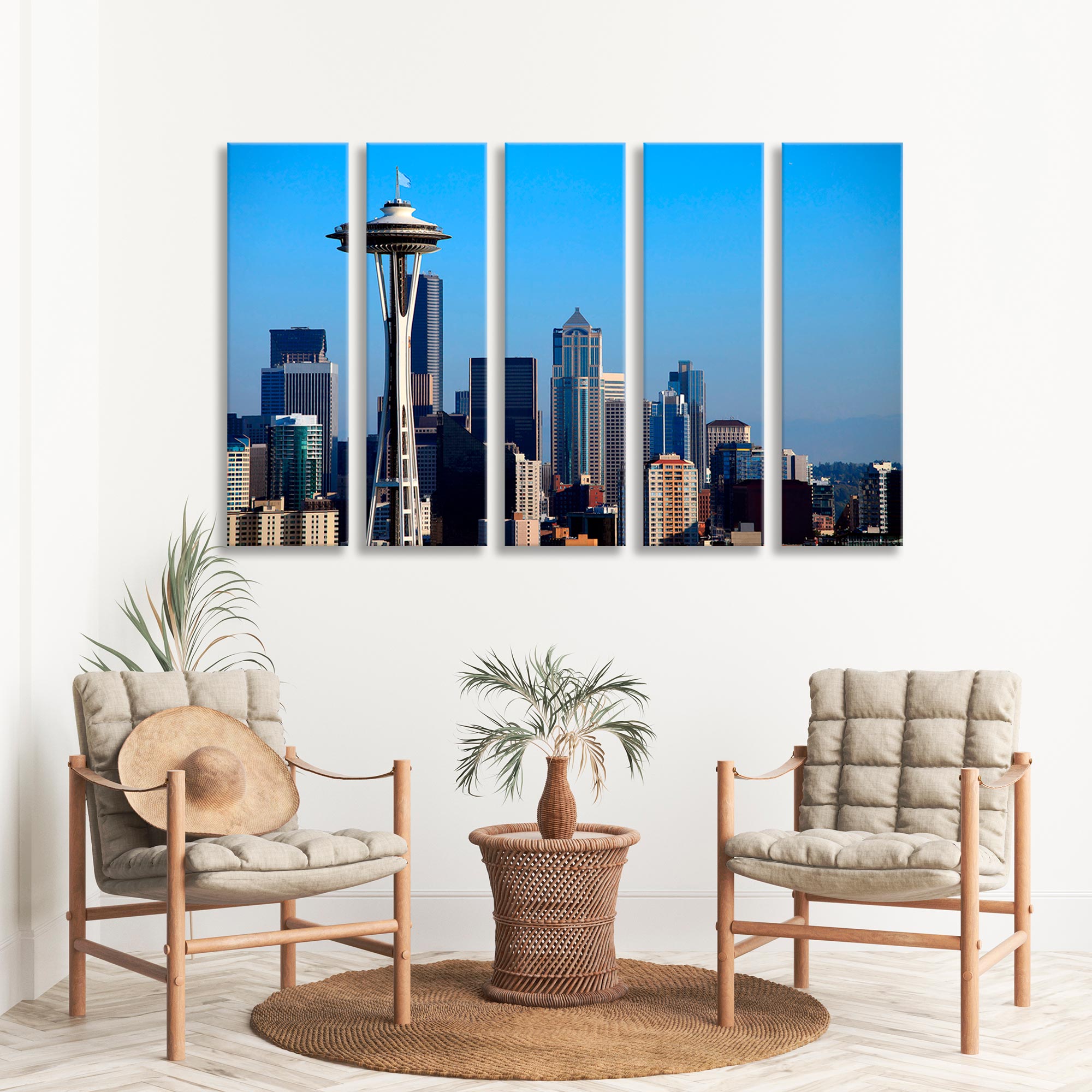 Seattle Сity Skyline Canvas Print SKU 10363