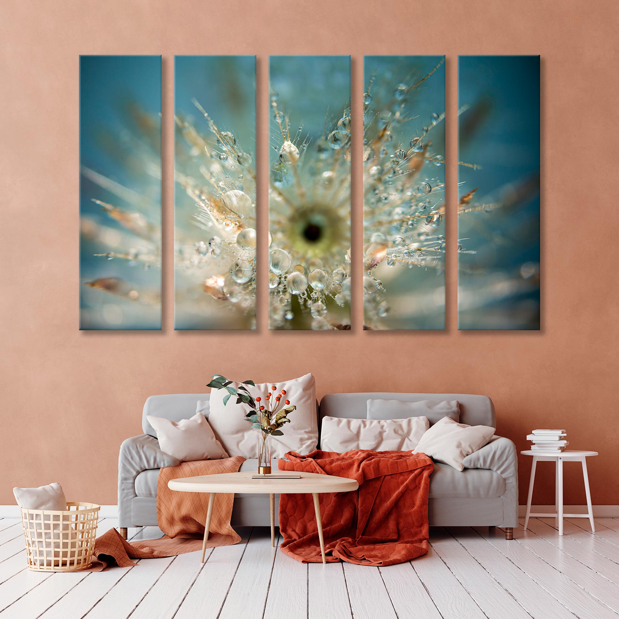 Dew on a Flower Canvas Print SKU 10185
