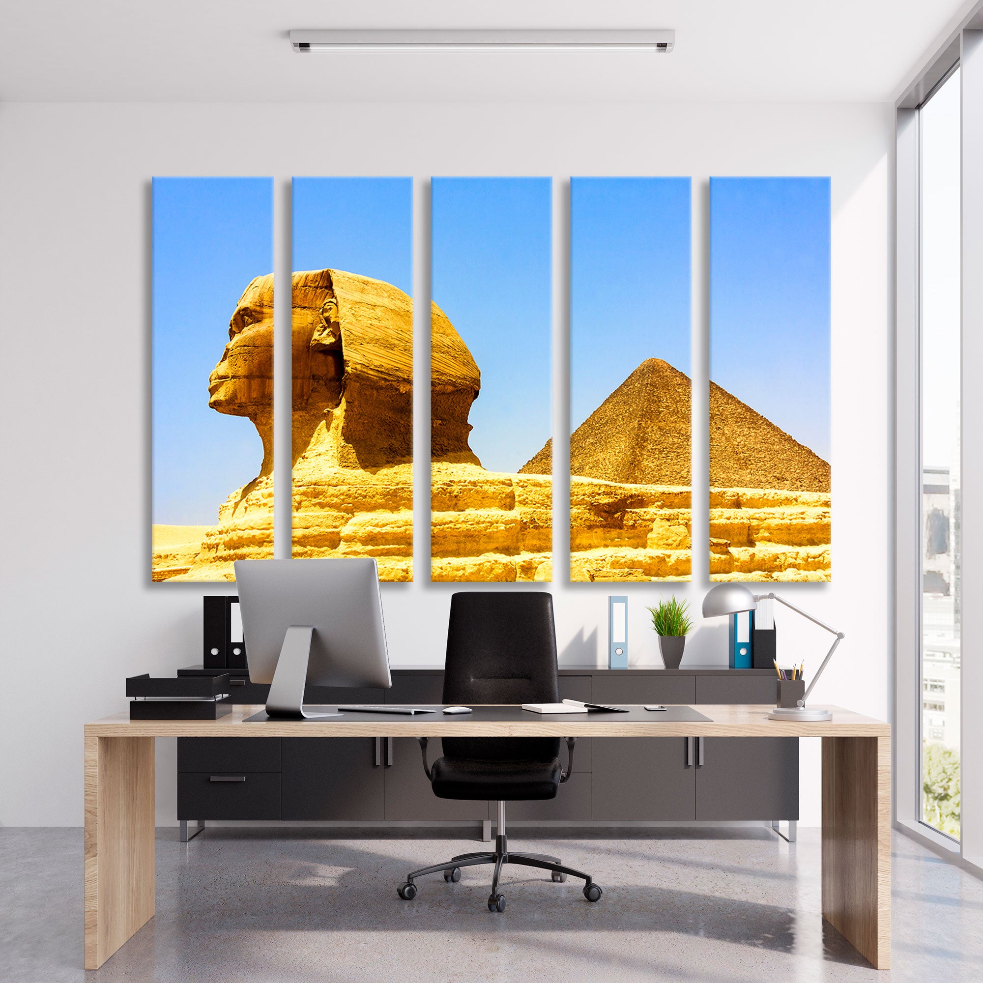 Egyptian Pyramids at Giza Canvas Print SKU 10446