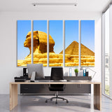 Egyptian Pyramids at Giza Canvas Print SKU 10446