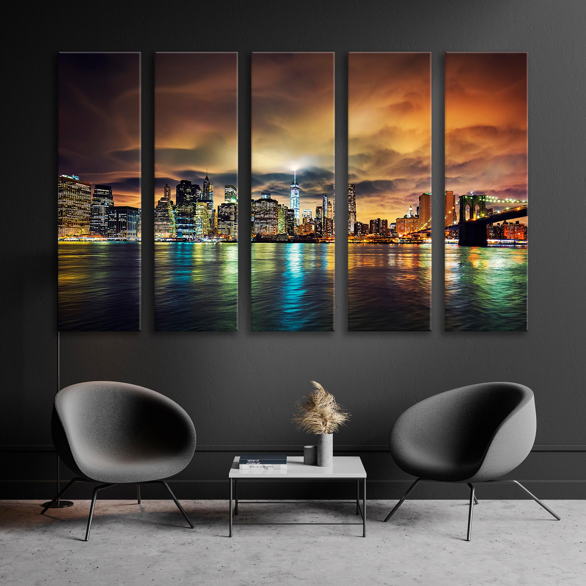 Manhattan at Sunset Canvas Print SKU 10433