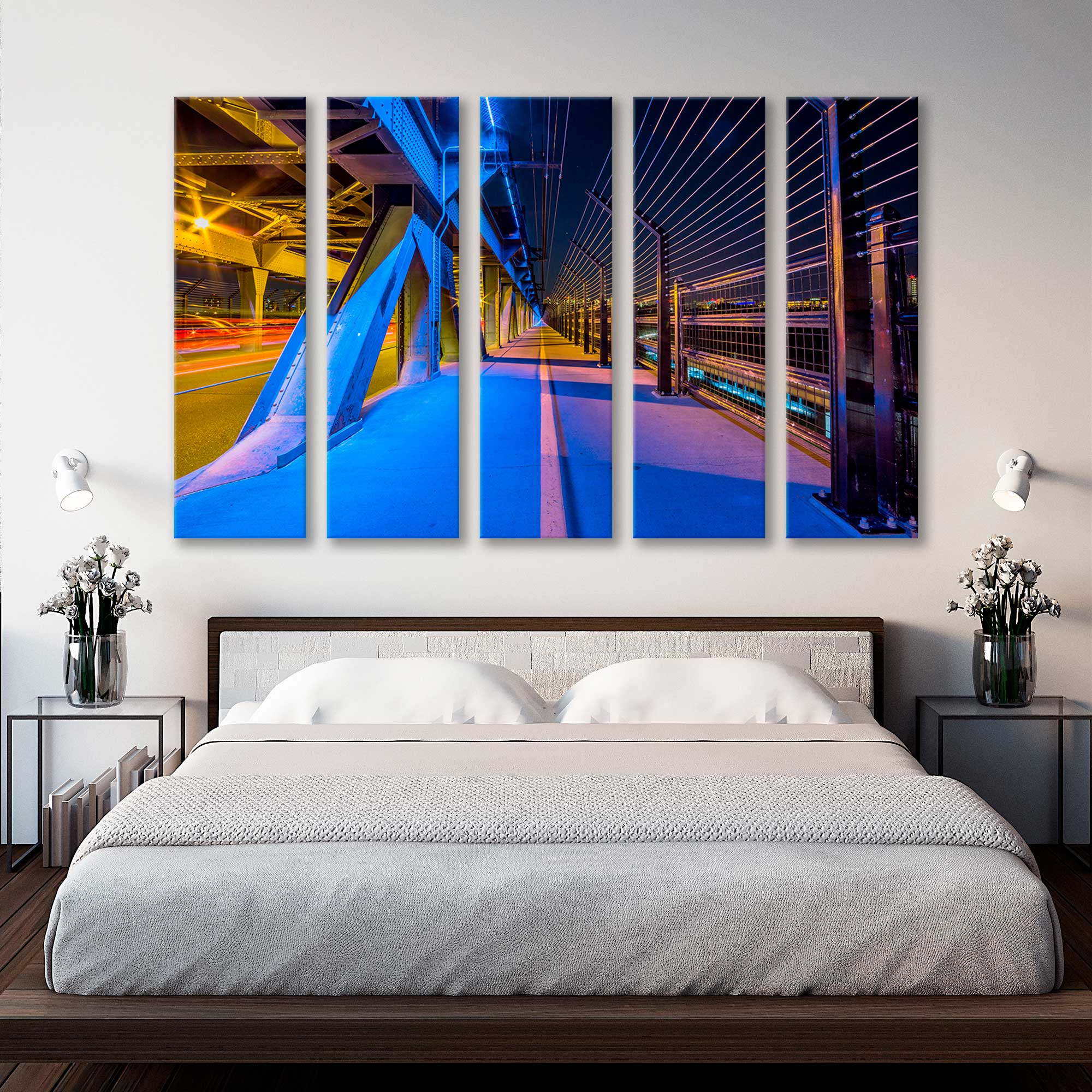 Alberta Edmonton Bridge Canvas Print SKU 10475