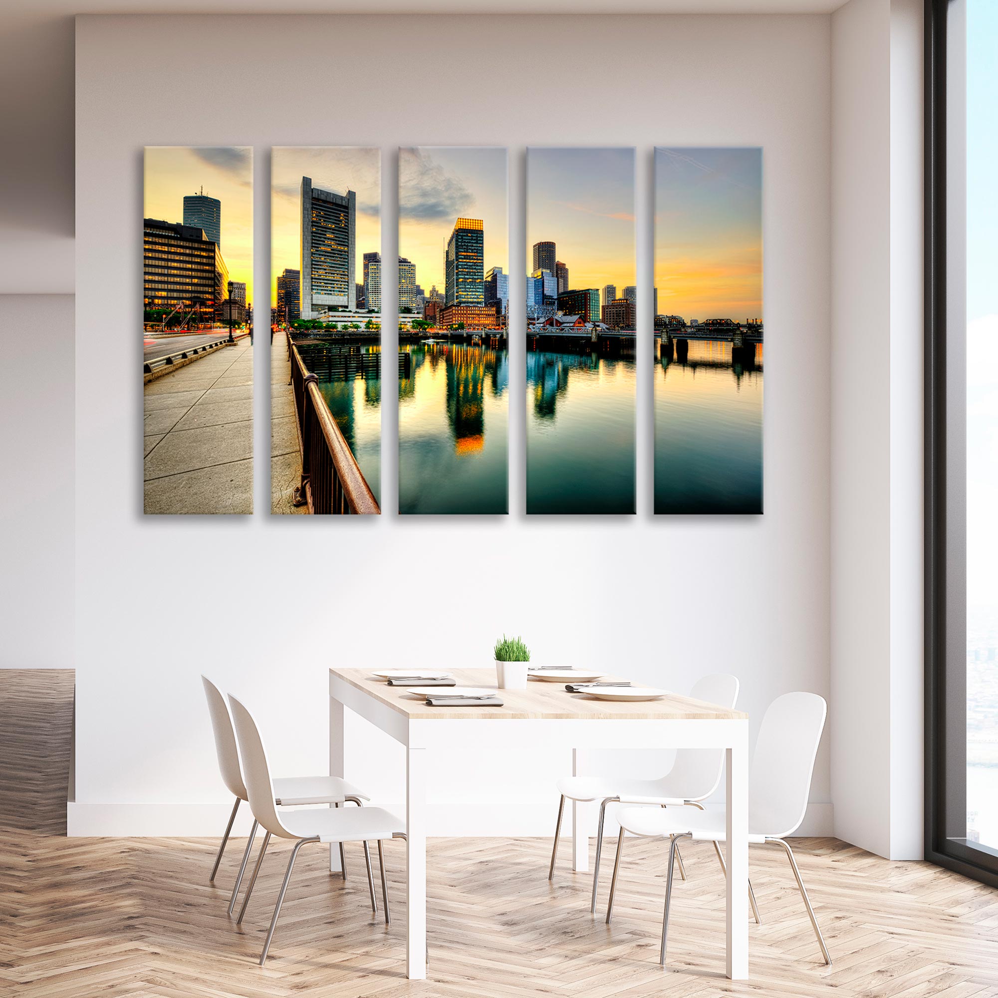 Boston Financial District Canvas Print SKU 10476