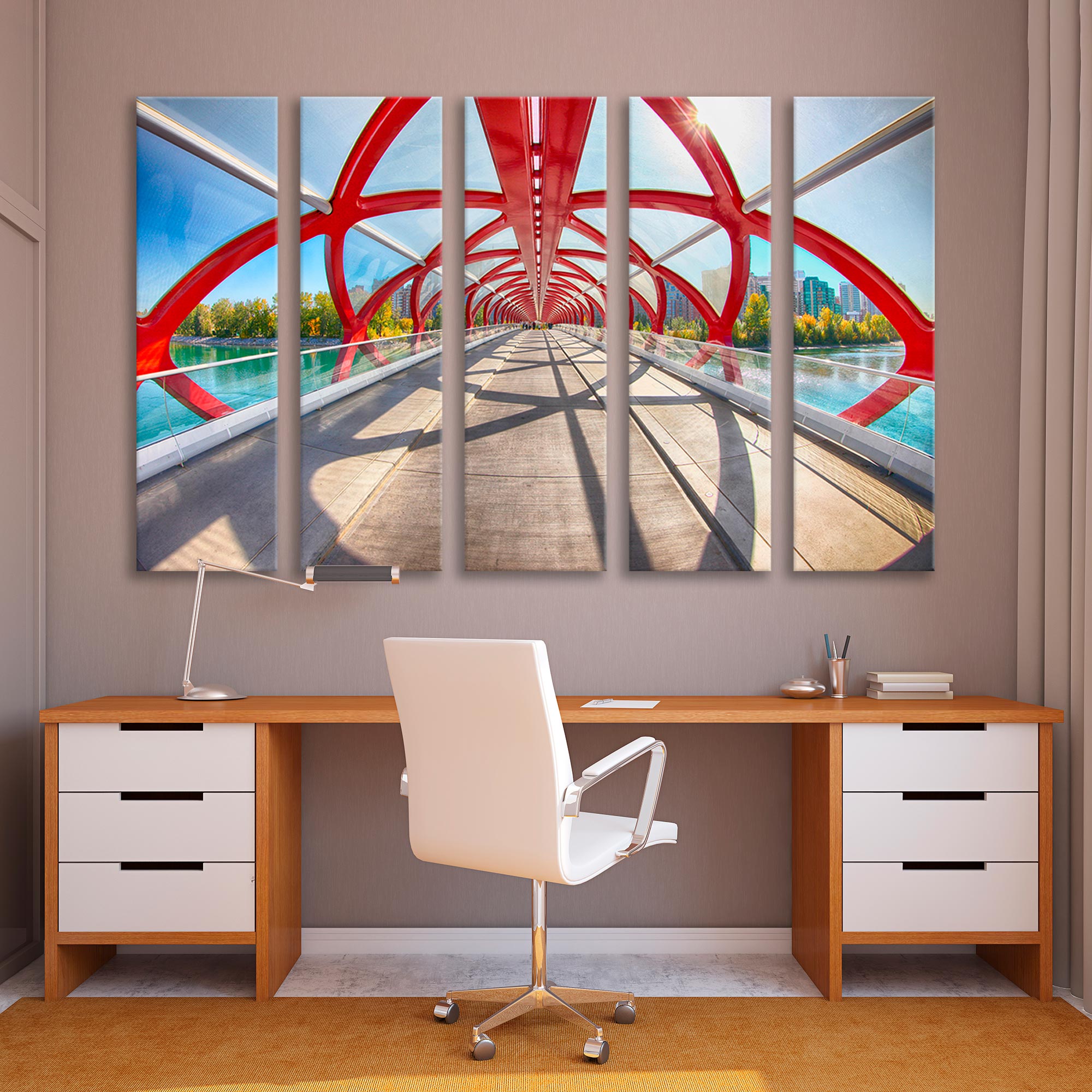 Calgary Albert Bridge of Peace Canvas Print SKU 10485