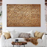 Ancient Hieroglyphs on a Clay Tablet Canvas Print SKU 10949