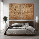 Ancient Hieroglyphs on a Clay Tablet Canvas Print SKU 10949